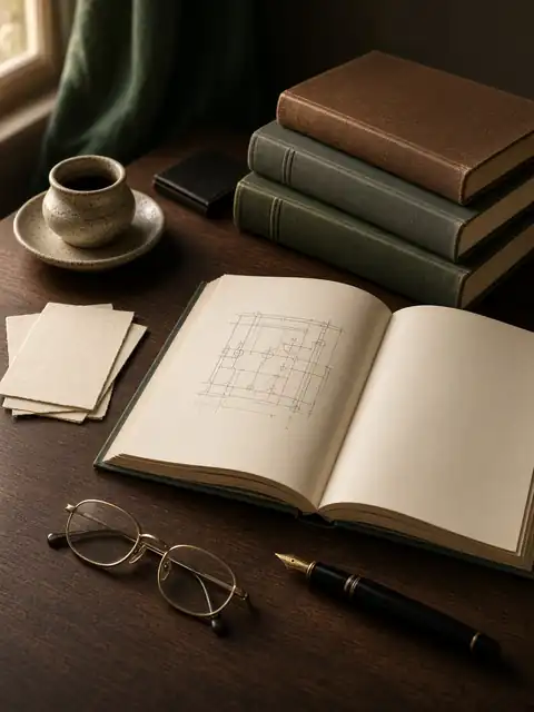 Рабочий стол специалиста по охране труда: книги, документы и ручка